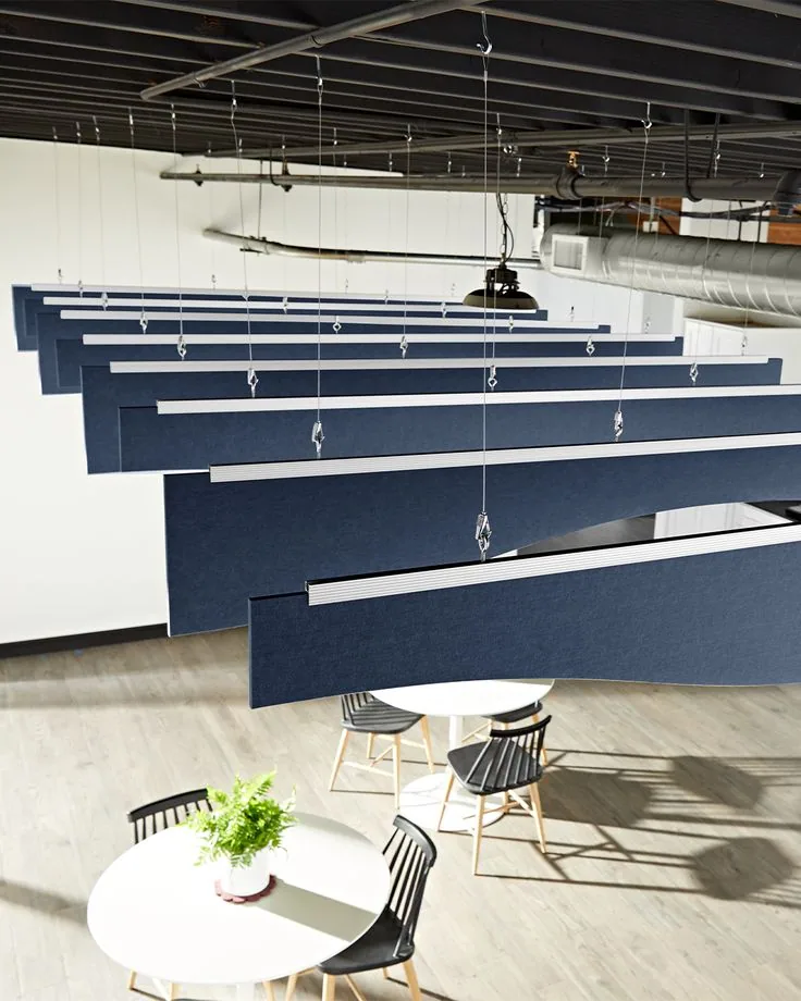 Fabric-Wrapped Baffle Ceiling Panel